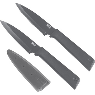 Kuhn Rikon COLORI+ Messerset Prep klein, Küchenmesser, Grau