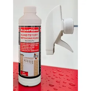 500 ml Kunststoffimprägnierung Kunststoff-Imprägnierspray farblos geruchlos schmutzabweisend UV-stabil ohne Lösemittel Plastik Plastic Weatherproofer Imprägnierung