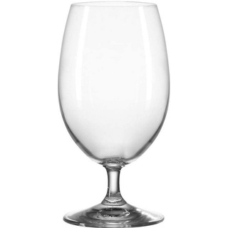 LEONARDO Glas Leonardo Daily Wasser-Gläser, Wasser-Kelch, spülmaschinenfestes Wasser-Glas mit Stiel, 6er Set, 370 ml