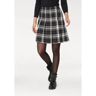 Aniston CASUAL Faltenrock Damen Kariert Schwarz/Weiß 34