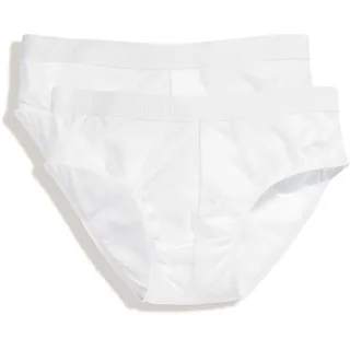 Fruit of the Loom Herren Classic Sport Brief (2er Pack) Slip 67-018-7 white/white S