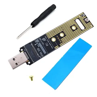 Misamo NVME USB Adapter M.2 NVME SSD USB 3.1 Adapter 10 Gbps USB3.1 Gen 2 für M2 NVMe 2230 2242 2260 2280 SSD