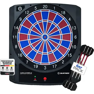 CARROMCO Turbo Charger 4.0 Elektronische Dartscheibe inkl. 6 Softdarts
