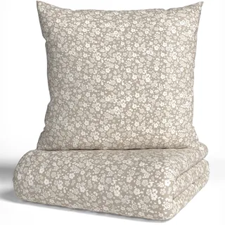 OTTO home Mariby Blümchen Beige 155 x 220 cm + 2 x 80 x 80 cm