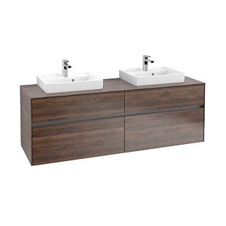 Waschbeckenunterschrank 160 x 55 cm Arizona Oak