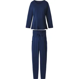 ESMARA® Damen Umstandspyjama (Blau, XS(32/34))