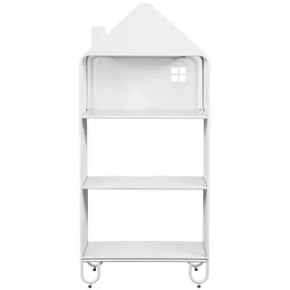 Home Deluxe Kinderregal TODO M 134 x 61 x 28 cm Metall weiß