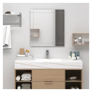 vidaXL Wandspiegel 100 x 60 cm Grau