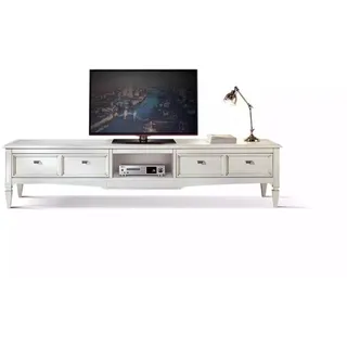 JVmoebel TV-Schrank Weißes Holz-Sideboard im modernen Art Deco-Stil mit Stauraum (1-St., TV-Ständer) Made in Europa weiß