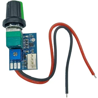 kwoifioy 12V Manual 4-Draht Lüftergeschwindigkeitsmotor Controller Karte Mit Knopfschalter Elektrische Geräte Lüftermodul