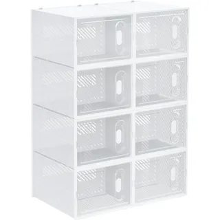 Homcom Aufbewahrungsbox 28 l 8-tlg. transparent