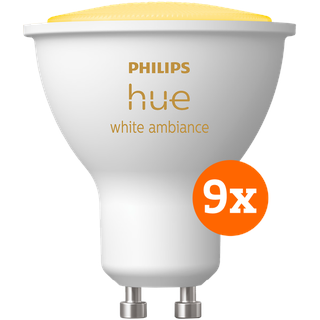 Philips Hue White Ambiance GU10 9er-Pack