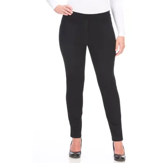 Jeansjeggings KJBRAND "JENNY", Damen, Gr. 50 (25), K-Gr, schwarz, Denim/Jeans, Obermaterial: 78% Baumwolle, 18% Polyester, 4% Elasthan, unifarben, skinny fit lang, Jeans, angenehm weiche Quer-Stretch Qualität