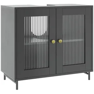 Vicco Waschbeckenunterschrank Malte 60 x 58 cm Grau