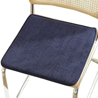 Stuhlhussen Samt Stuhlkissen, Quadratisch, Dünnes Stuhlkissen, Komfortables Weiches Sitzkissen, Heim-Esszimmer-Sitzbezug mit Bändern, Waschbares Sitzkissen aus Baumwolle ( Color : #21 , Size : 40x40cm
