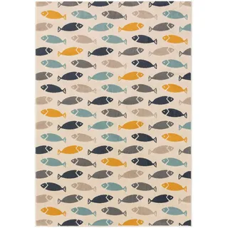 Kunstloft Kinderteppich, Mehrfarbig, Kunststoff, Rechteckig, 80x1 cm, Oeko-Tex® Standard 100, wasserabweisend, Teppiche & Böden, Teppiche, Teppich Kinderzimmer