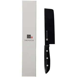 SASUGA Japanisches Nakiri-Gemüsemesser 165 mm - Made in Japan | Molybdän-Vanadium-Edelstahl | Flache Klinge für präzises Schneiden von Gemüse