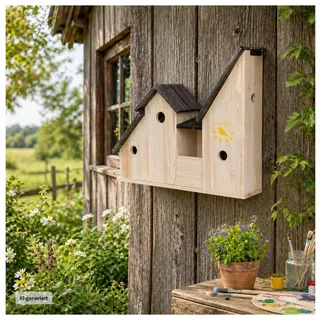 Hti-Living Vogelhotel Mina zum Bemalen Vogelhaus Nistkasten HTI-Line