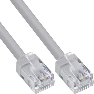 InLine Modular-Rundkabel RJ12 Stecker / Stecker, 6adrig, 6P6C, 5m