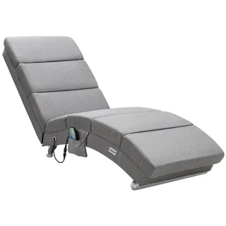 CASARIA Relaxliege London Massage Heizfunktion Ergonomisch Gepolstert 180kg Belastbarkeit Wohnzimmer Innen Chaiselongue Relaxsesse...