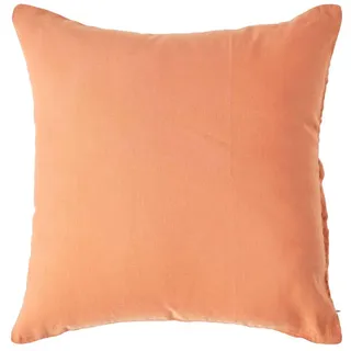 Homescapes Kissenbezug Leinen 80 x 80 cm Orange
