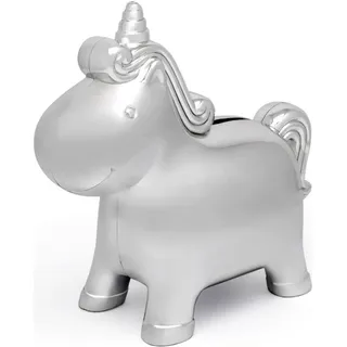 Silbernes Sparschwein für Kinder, elegant, Einhorn-Geschenk Größe: 140x67x132 mm Artikelnummer: ZV6164061
