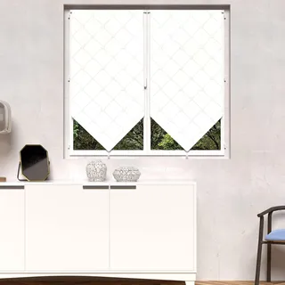 Soleil d'ocre, Pauline Scheibengardine, Polyester, Weiß, 70x120 cm
