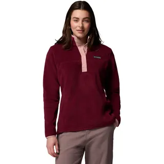 Columbia Benton Springs 1/2 Snap Fleece Rich Wine / Eraser Pink XXL