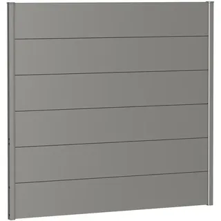 Biohort Sichtschutzelement 150 x 135 cm Quarzgrau Metall