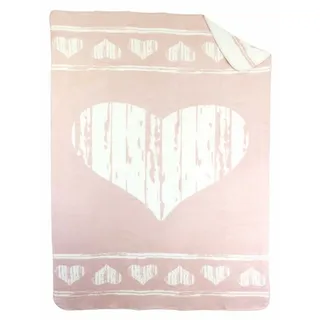 Wohndecke Kuscheldecke, verschiedene Designs, Größe 150x200 cm, MOON Heimtextilien rosa 150 cm x 200 cm