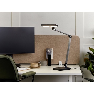 Schreibtischlampe LED Metall schwarz 73 cm verstellbar LACERTA
