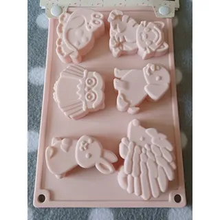 Silikonbackform Tierfiguren Igel Hase Katze Hund Backform Mikrowelle Spülmaschin