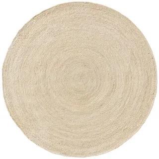 benuta pure Juteteppich, Jutta Ivory ø 80 cm - Moderner Teppich für Fußbodenheizung geeignet, Teppiche Böden, Teppiche
