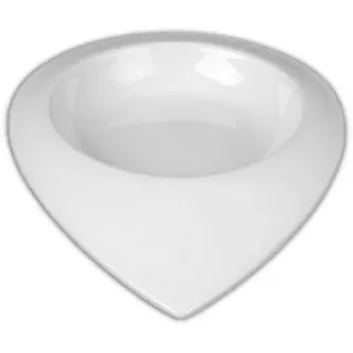Holst Porzellan DB 2062 Teller halbtief 22 cm Teardrops Dinner Bowl, weiß, 22 x 16.5 x 3.5 cm