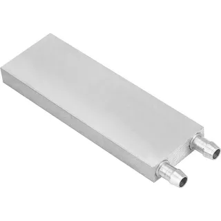 Garsent Wasserkühlblock, Aluminium-CPU-Kühler, Wasserkühlblock, Flüssigkeits-Wasserkühler, Kühlkörper-System für PC, Laptop, 40 x 120 x 12 mm