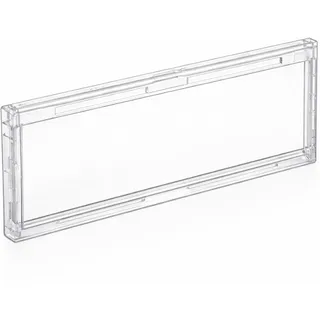 Wiltec Namensschild Abdeckung für Briefkasten mit Stanzmaß 69,3 x 24,7 mm für 71,5 x 27 mm Namensschild, Ersatzteil für Standbriefkasten und Wandbriefkasten