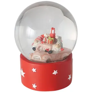 Boltze Home Schneekugel, Mehrfarbig, Kunststoff, 10.1x13.3x10.1 cm, Dekoration, Weihnachtsdekoration