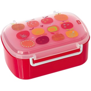 SIGIKID 24738 Brotzeitbox Apfelherz Lunchbox BPA-frei Mädchen Lunchbox empfohlen ab 2 Jahren rot