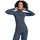 Wool-Tech High Zip Neck Damen Baselayer-Shirt Blau S