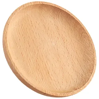 Kleine Holzteller Beilage: Runde Holzteller Serviertablett Teller Tischdekoration Holzteller Dessert Obst Sushi Tablett Schüssel 12 cm