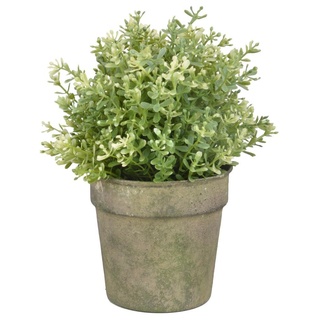 Esschert Design Aged Metal Grün Blumentopf aus veraltetem Metall, 12,2 x 12,2 x 11,7 cm