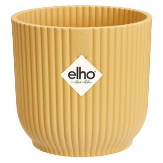 elho Übertopf Vibes fold rund mini, buttergelb, Ø 11 x H 11 cm, Kunststoff