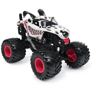 Monster Jam, Dalmatian Monster Truck, Dalmatiner, detailreiches Metall-Spritzguss-Fahrzeug zum Spielen und Sammeln im Maßstab 1:24, Spielzeug für Kinder ab 3 Jahren, Blau