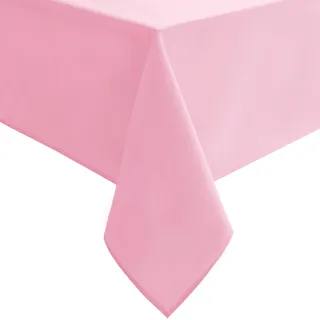 Hiasan Rosa Tischdecke für rechteckige Tische, wasserdicht und auslaufsicher, waschbar, Stoff, Tischdecke für Esszimmer, Küche, Party, 152,4 x 305,8 cm