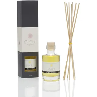 Raumduft Jasmin - Diffuser mit Stäbchen - Duftöl mit ätherischen Ölen blumig, erfrischend - 100% Natürlich & Rein - Raumlufterfrischer mit Duftstäbchen für Wohnung - Raumdüfte zum Wohlfühlen (100ml)