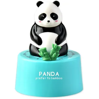 Uixxducc Küchentimer Katzen, Mechanischer Timer, Küchentimer 60 Minuten Countdown Timer Wecker, Eieruhr Lustig Cartoon Tier Kurzzeitwecker für Küche Zuhause Büro Schule Klassenzimmer (Blau-Panda)