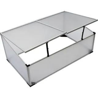 Trendline Alu Frühbeet 100 x 60 x 30 cm Gewächshaus Tomatenhaus Treibhaus