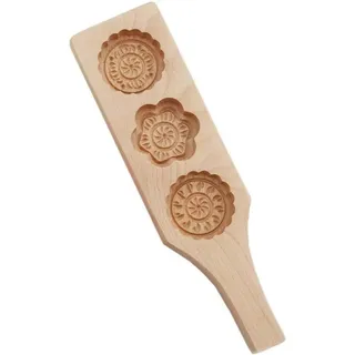 Famanu Holzbackform - Handgeschnitzte Designs - Holzfarbe