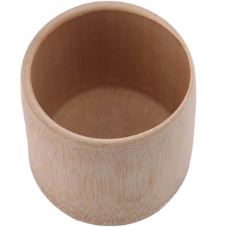 POFET 4 Stück Bambus-Teetasse Wasserbecher Holzbecher zum Trinken von Tee Home Mug Handmade Green Tea Cup