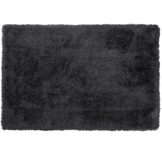Beliani Shaggy-teppich Cide Schwarz 140 x 200 cm
